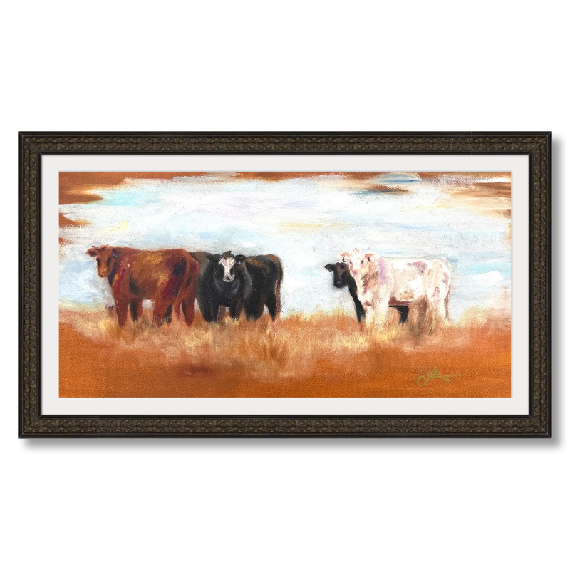 Bell Cows Print